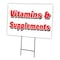 Signmission Vitamins & Supplements Yard Sign & Stake outdoor plastic coroplast window C-1824-DS-Vitamins & Supplements - alternate 1